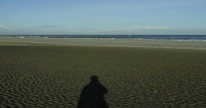 Silhouette am Strand