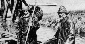 Emsfischer bei Leerort um 1910